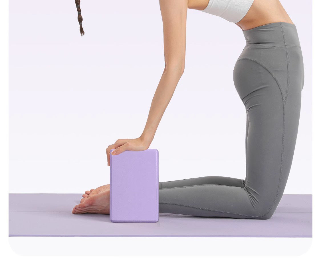 Rose Purple high-density yoga brick