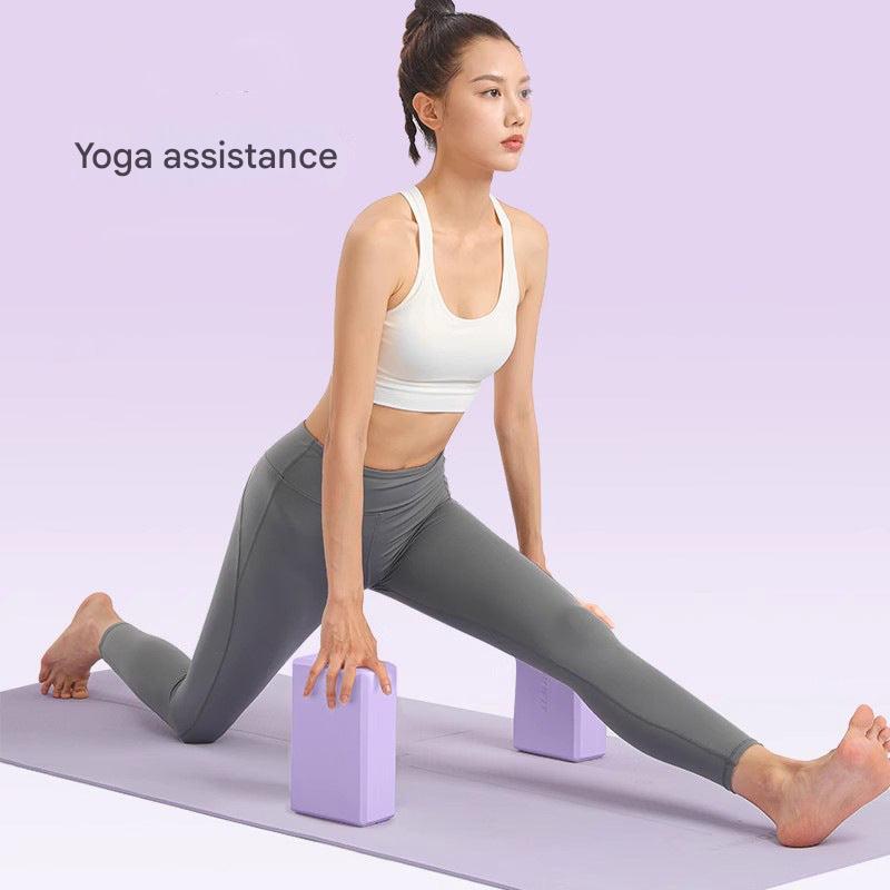Autumn Blue yoga block for practice
