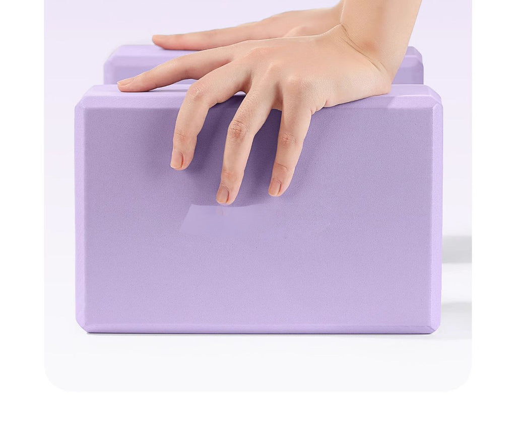 Autumn Blue yoga block for practice