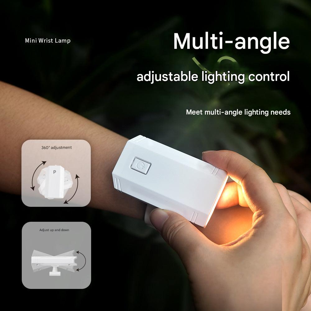Adjustable brightness LED reading lamp on desk