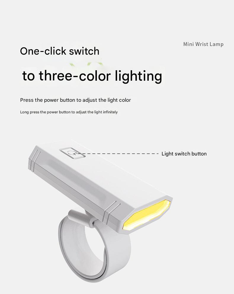 USB powered reading light on bedside table