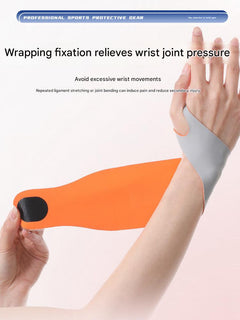 Basketball wrist guards on athlete