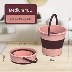 Foldable Fishing Bucket Blue Image