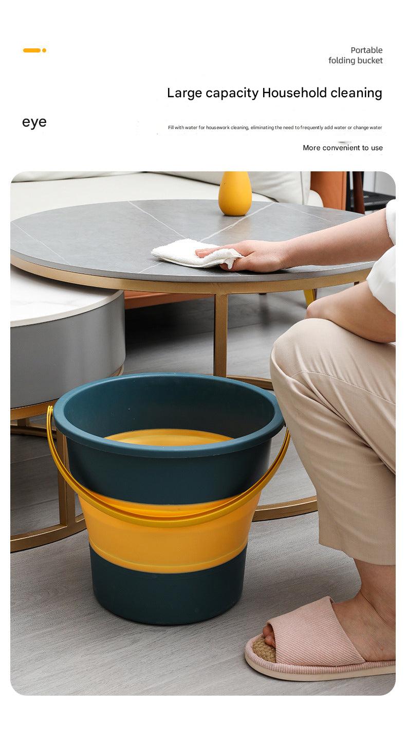 Foldable Fishing Bucket Green Image