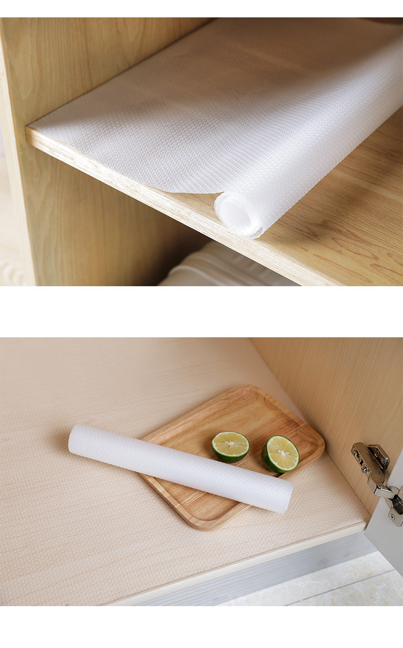 EVA drawer liner showcasing its oil-proof feature