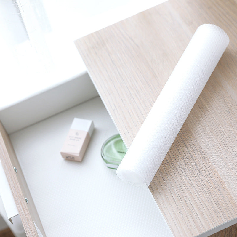 Moisture-proof EVA drawer liner placed on a shelf