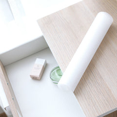 Moisture-proof EVA drawer liner placed on a shelf
