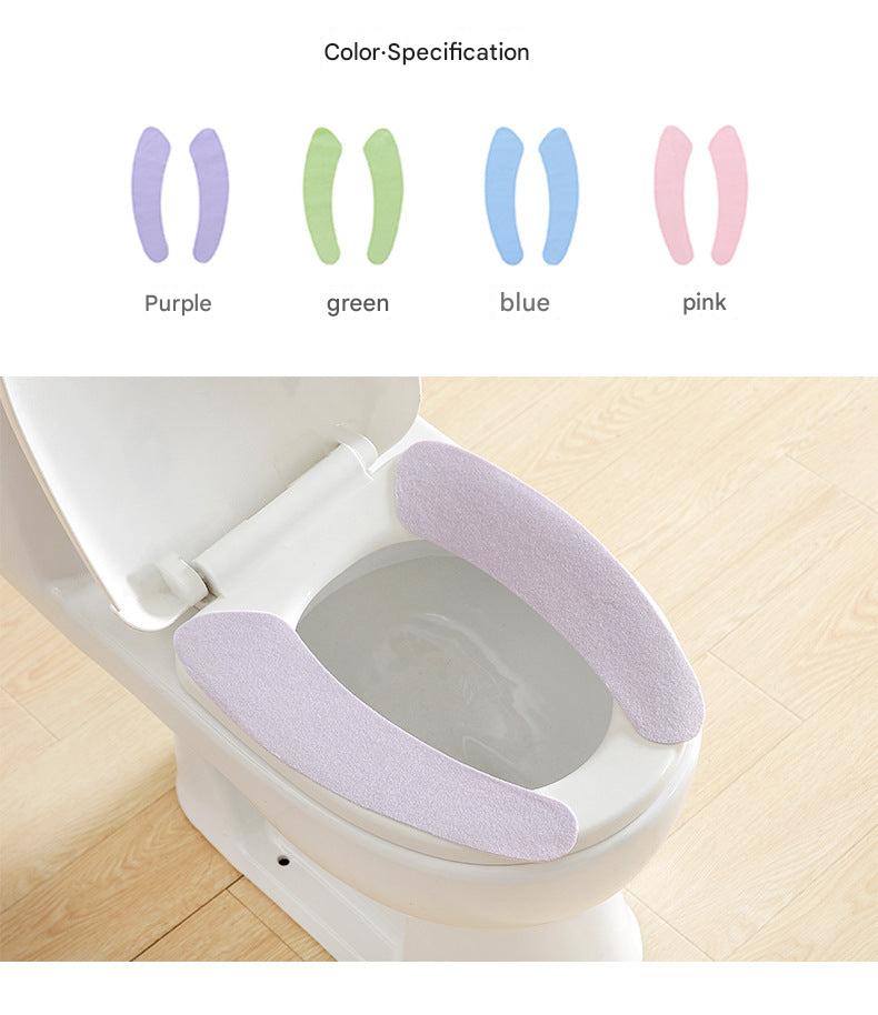 Plush Non-Slip Toilet Seat Cover in Green