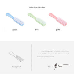 Blue Zimoo soft brush for clothes and shoes