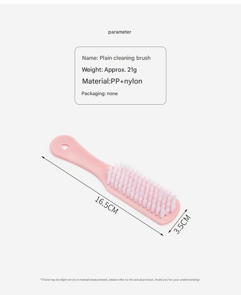 Pink long handle brush for effortless cleaning