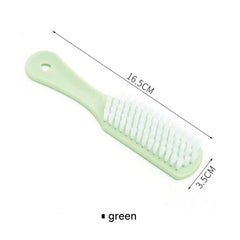 Versatile cleaning brush for shoes and fabrics
