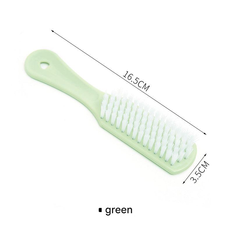 Versatile cleaning brush for shoes and fabrics