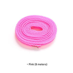 Close-up of high-quality nylon clothesline material