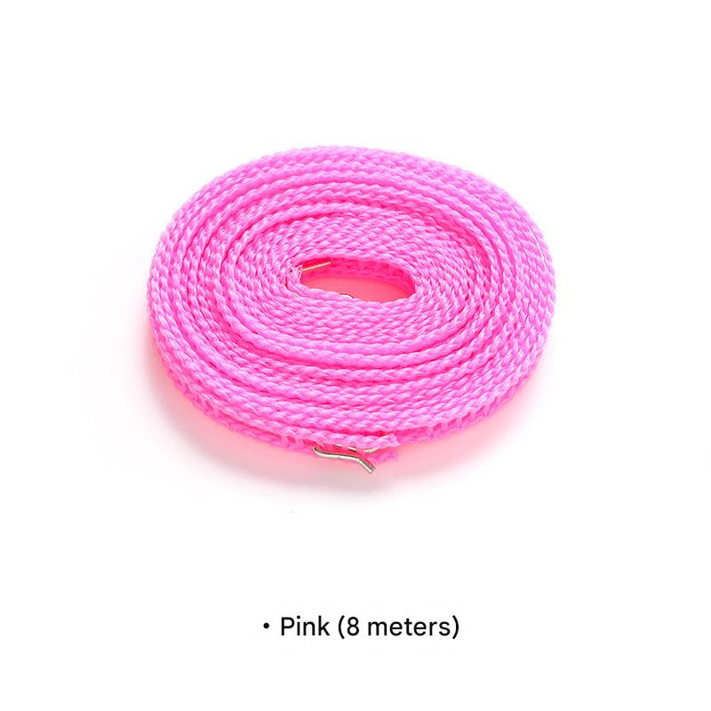 Close-up of high-quality nylon clothesline material