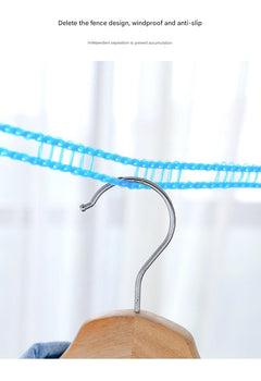 Foldable clothesline in a backyard setting