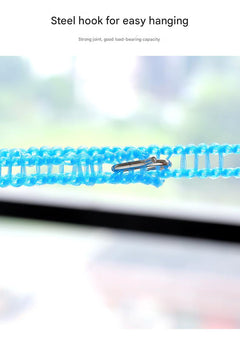 Close-up of high-quality nylon clothesline material
