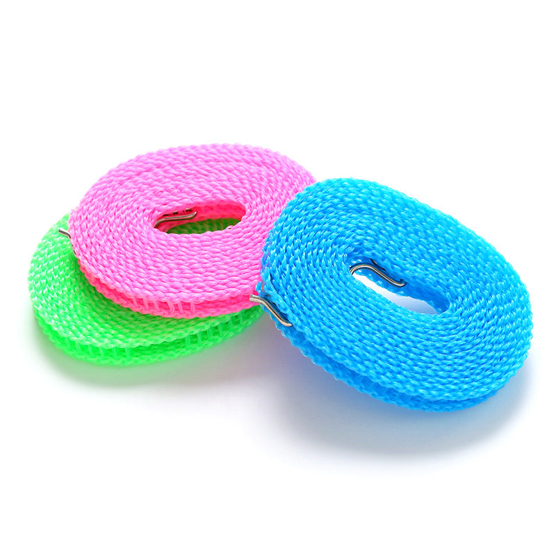 Close-up of high-quality nylon clothesline material