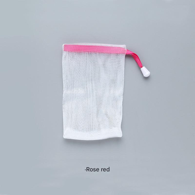 Drawstring closure of the foaming soap mesh bag