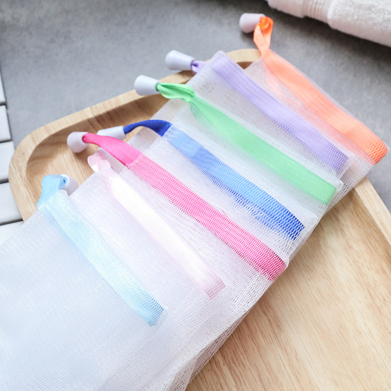 Nylon foaming soap bag in purple