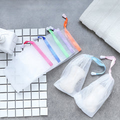 Foaming soap bag enhancing luxurious bubbles
