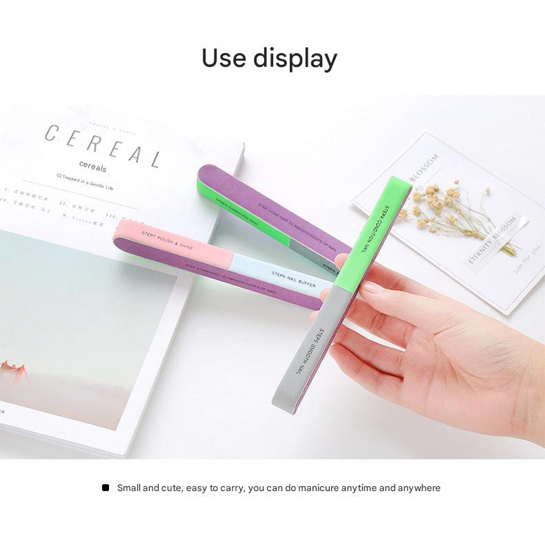 Nail polishing tool in use