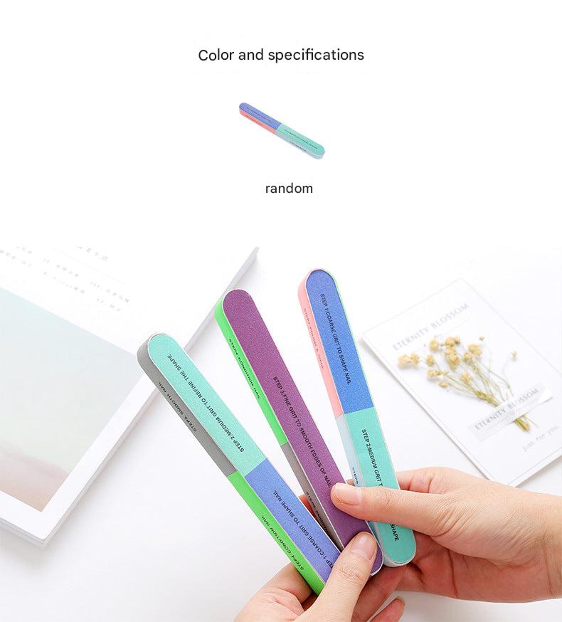 Professional 6-sided nail buffer showing all sides