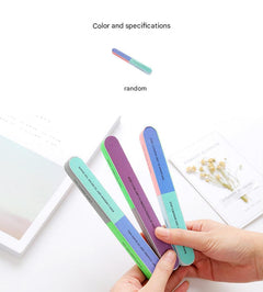 Professional 6-sided nail buffer showing all sides
