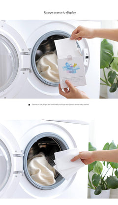 image of colour safe laundry sheets preventing dye transfer