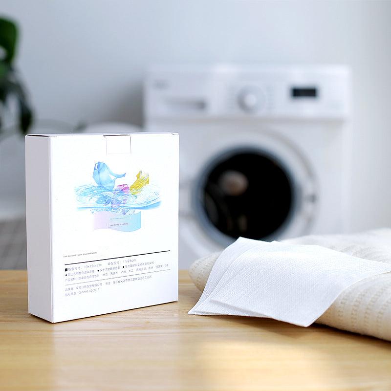 close-up of color safe laundry sheets pack