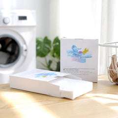 laundry sheets in use preventing dye transfer