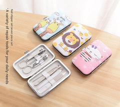 Image of the Cute Cartoon 7-Piece Nail Care Kit - Image 2