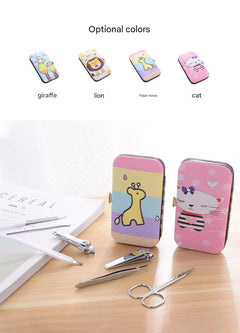 Image of the Cute Cartoon 7-Piece Nail Care Kit - Image 3