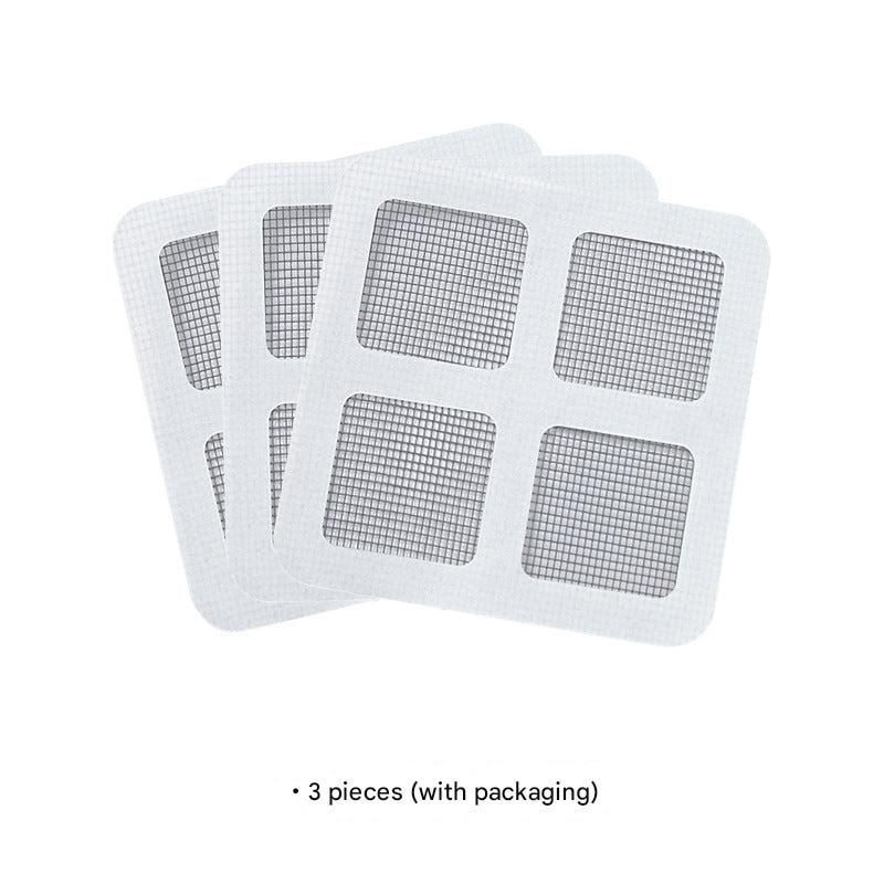 Self-adhesive mosquito mesh screen on window