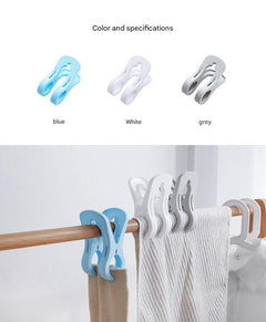 Heavy-duty plastic clips for indoor and outdoor use