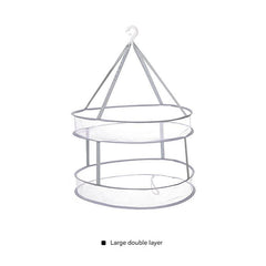 Multi-layer drying rack displaying various configurations