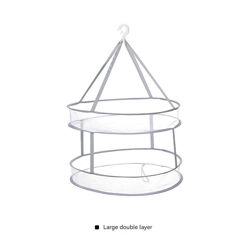 Multi-layer drying rack displaying various configurations