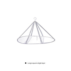 Versatile folding drying rack showcasing space-saving design