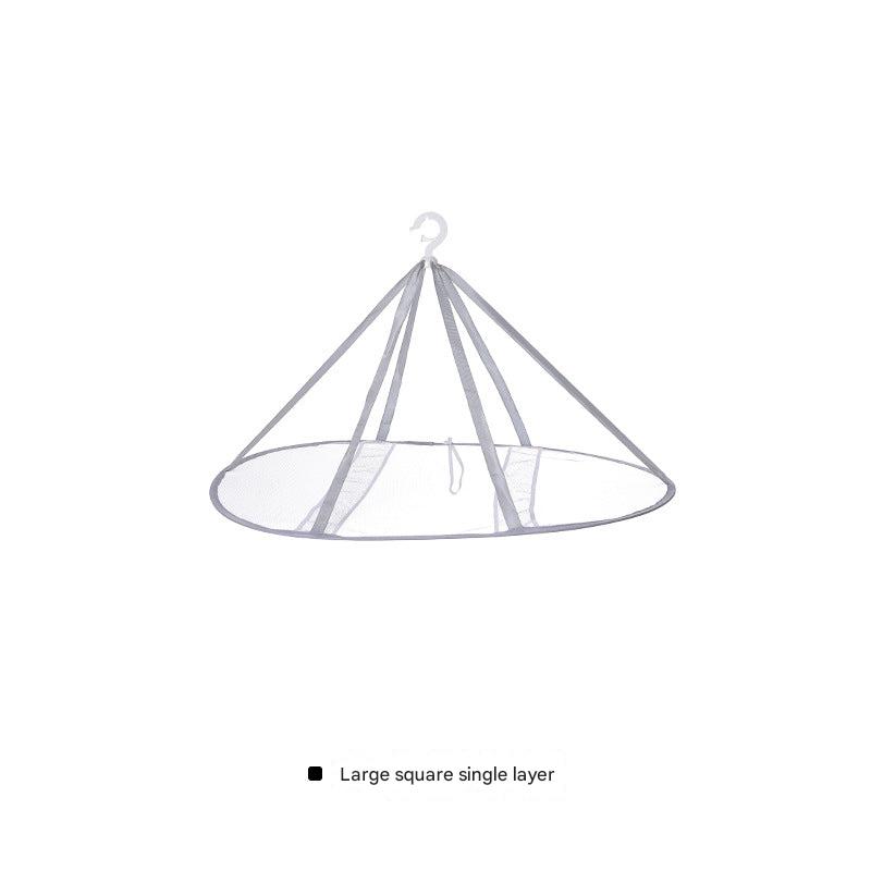 Versatile folding drying rack showcasing space-saving design