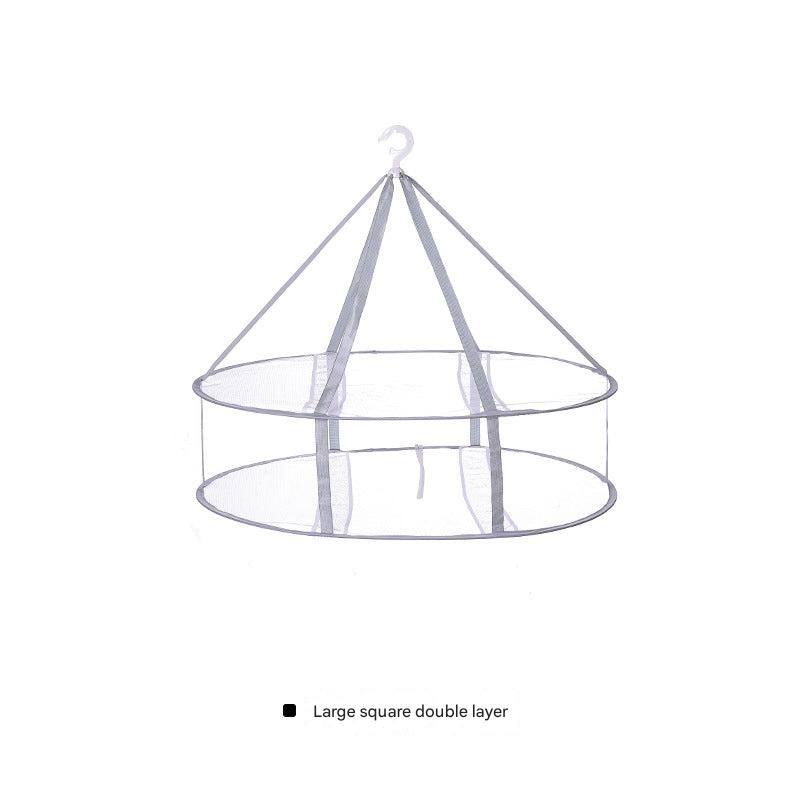 Durable drying rack made from iron and mesh fabric
