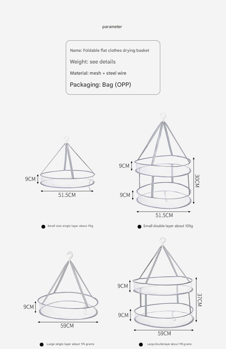 Easy setup drying rack for quick air drying
