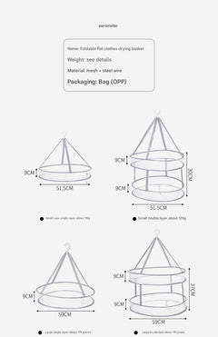 Easy setup drying rack for quick air drying