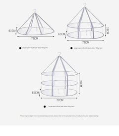 Multi-layer drying rack displaying various configurations