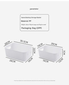 Makeup storage box in white and grey