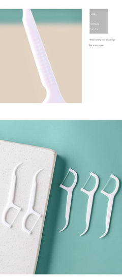 Single-Use Dental Floss Pick for fresh breath