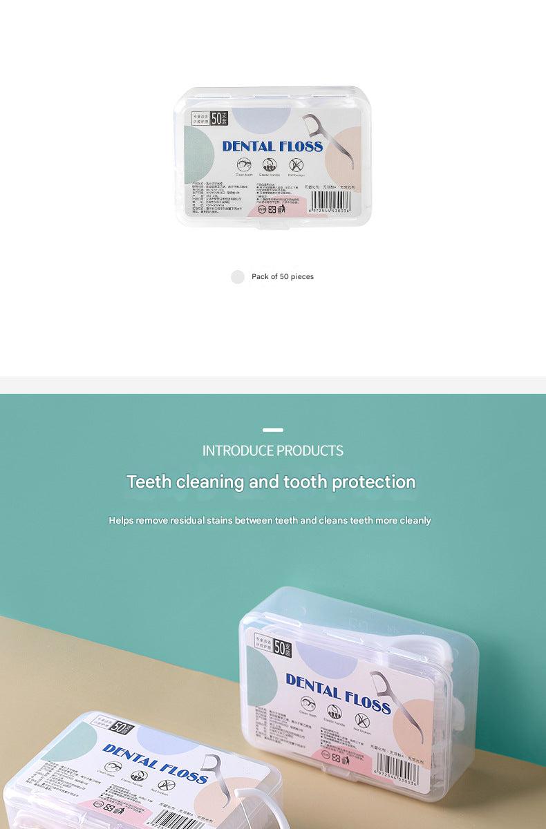 Features of Dental Floss Picks for clean teeth