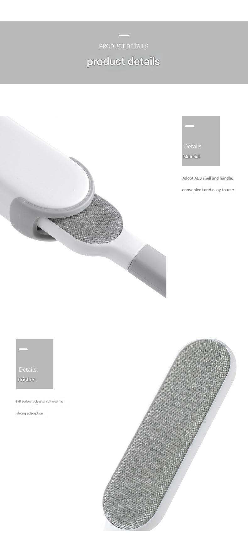 Different size options of the pet hair remover brush