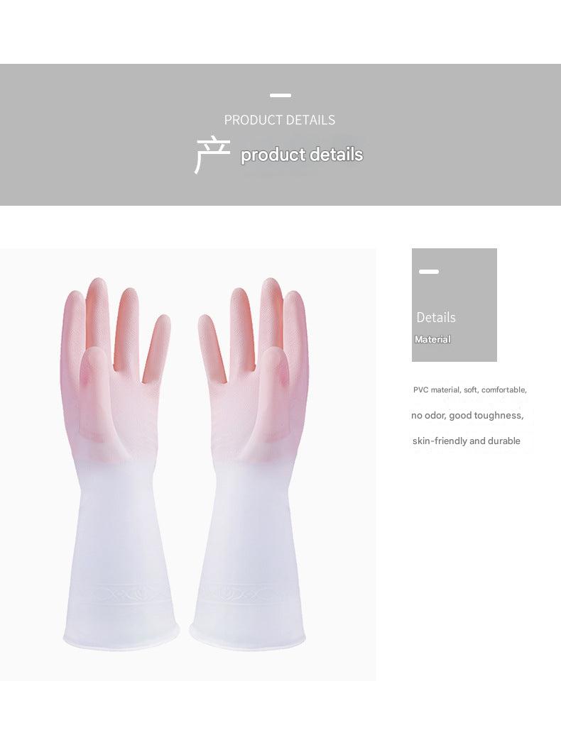 Full set of different sizes of kitchen cleaning gloves