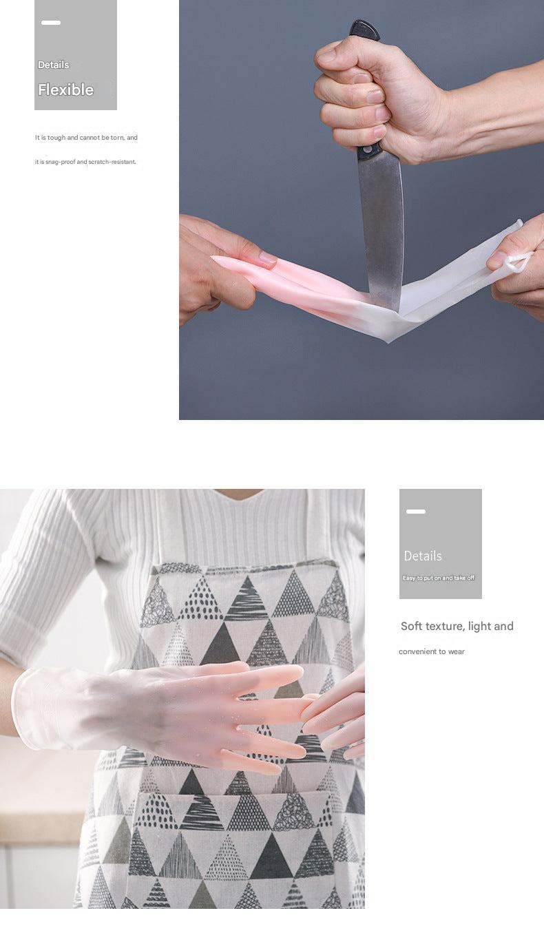 Comfortable cleaning gloves displayed in kitchen setting