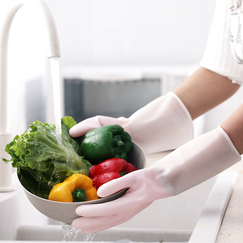 Heavy duty PVC dishwashing gloves for kitchen use