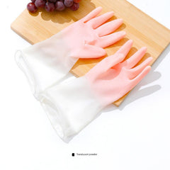 Full set of different sizes of kitchen cleaning gloves